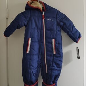 Ben Sherman Black and White Baby Puffer